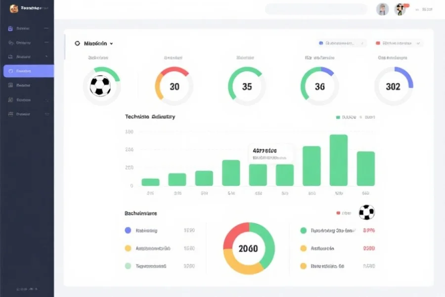 球员技术统计图表
